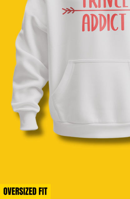 Travel Addict Oversized Hoodie