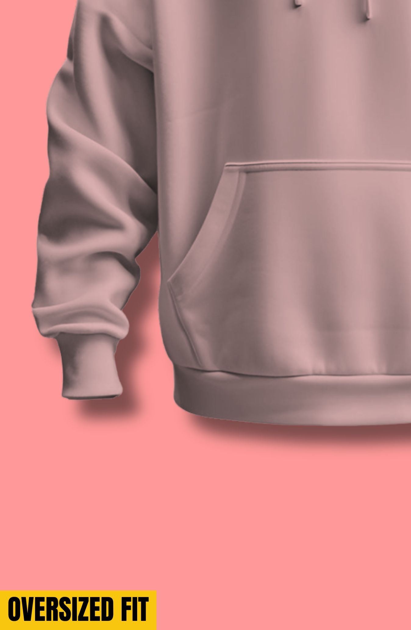 Light Pink Oversized Hoodie