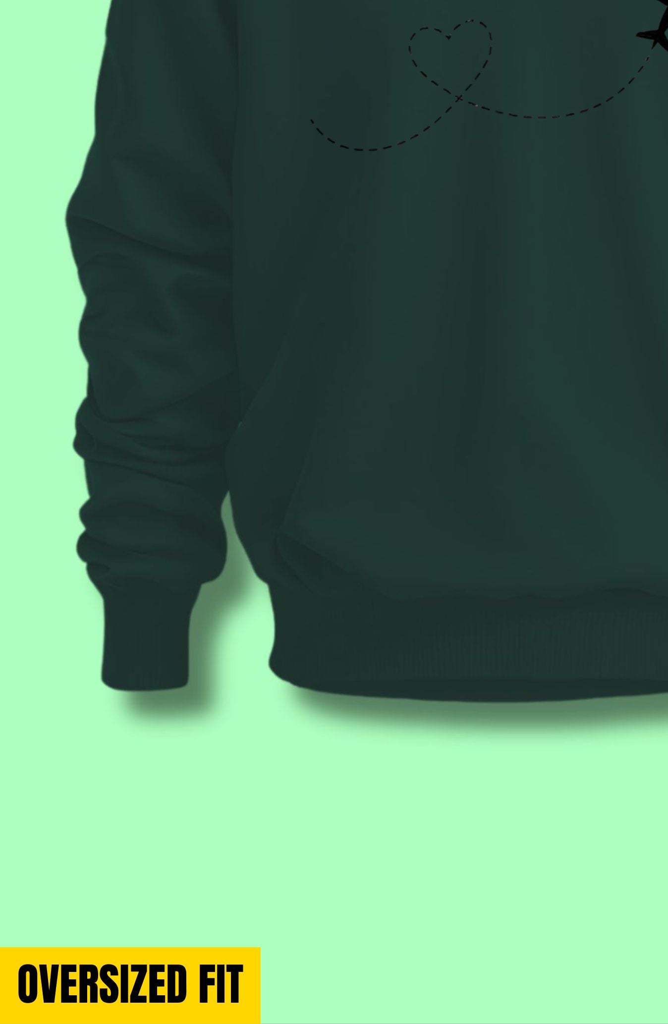 Airplane Heart Oversized Sweatshirt