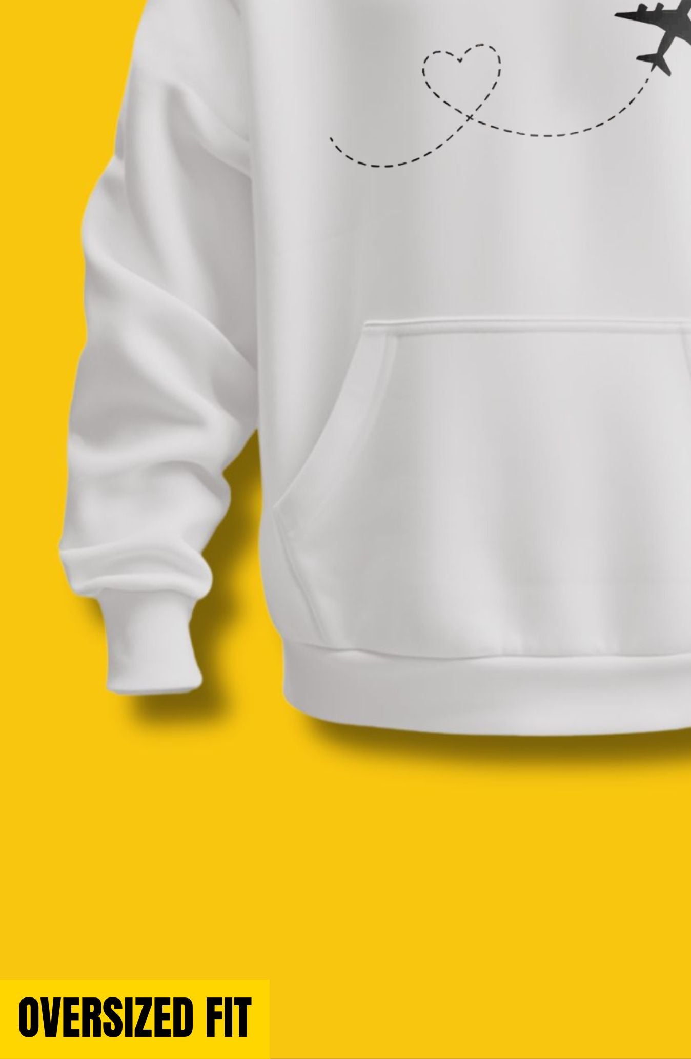 Airplane Heart Oversized Hoodie
