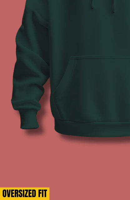 Bottle Green Oversized Hoodie