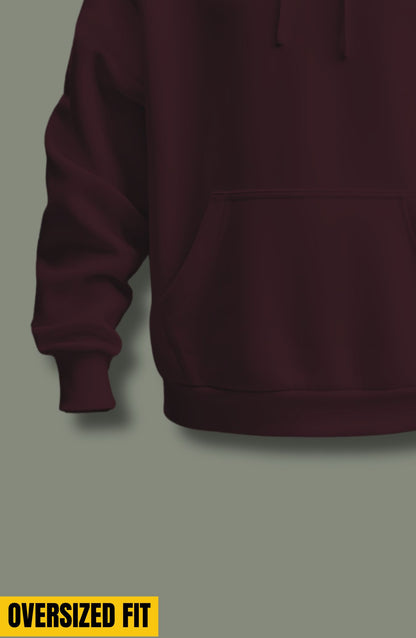 Maroon Oversized Hoodie