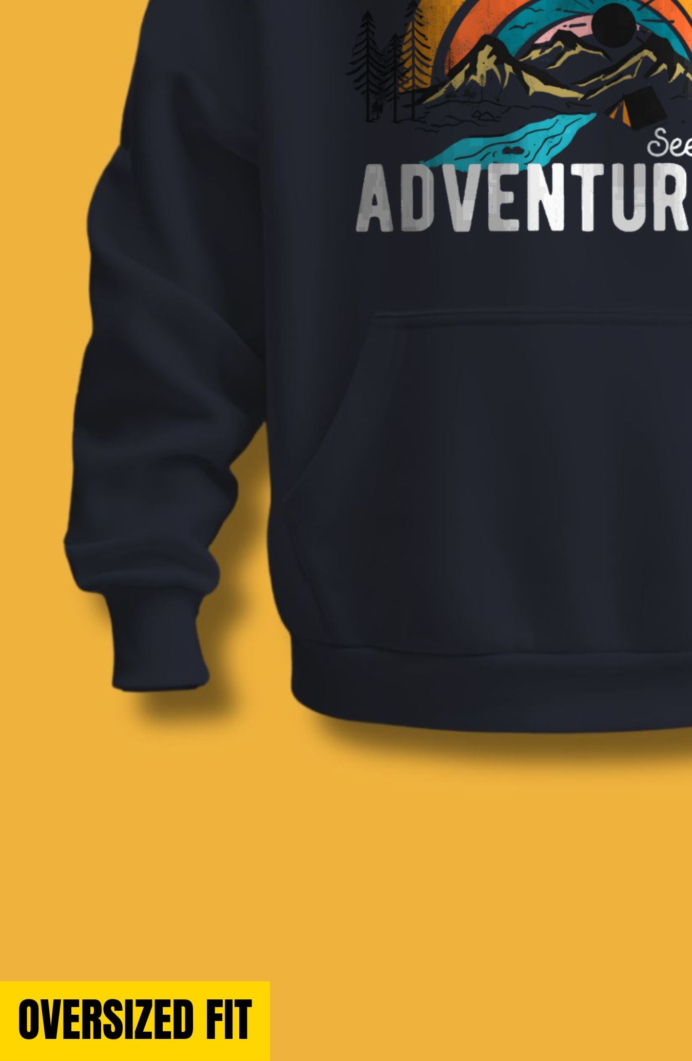 Seek Adventure Oversized Hoodie