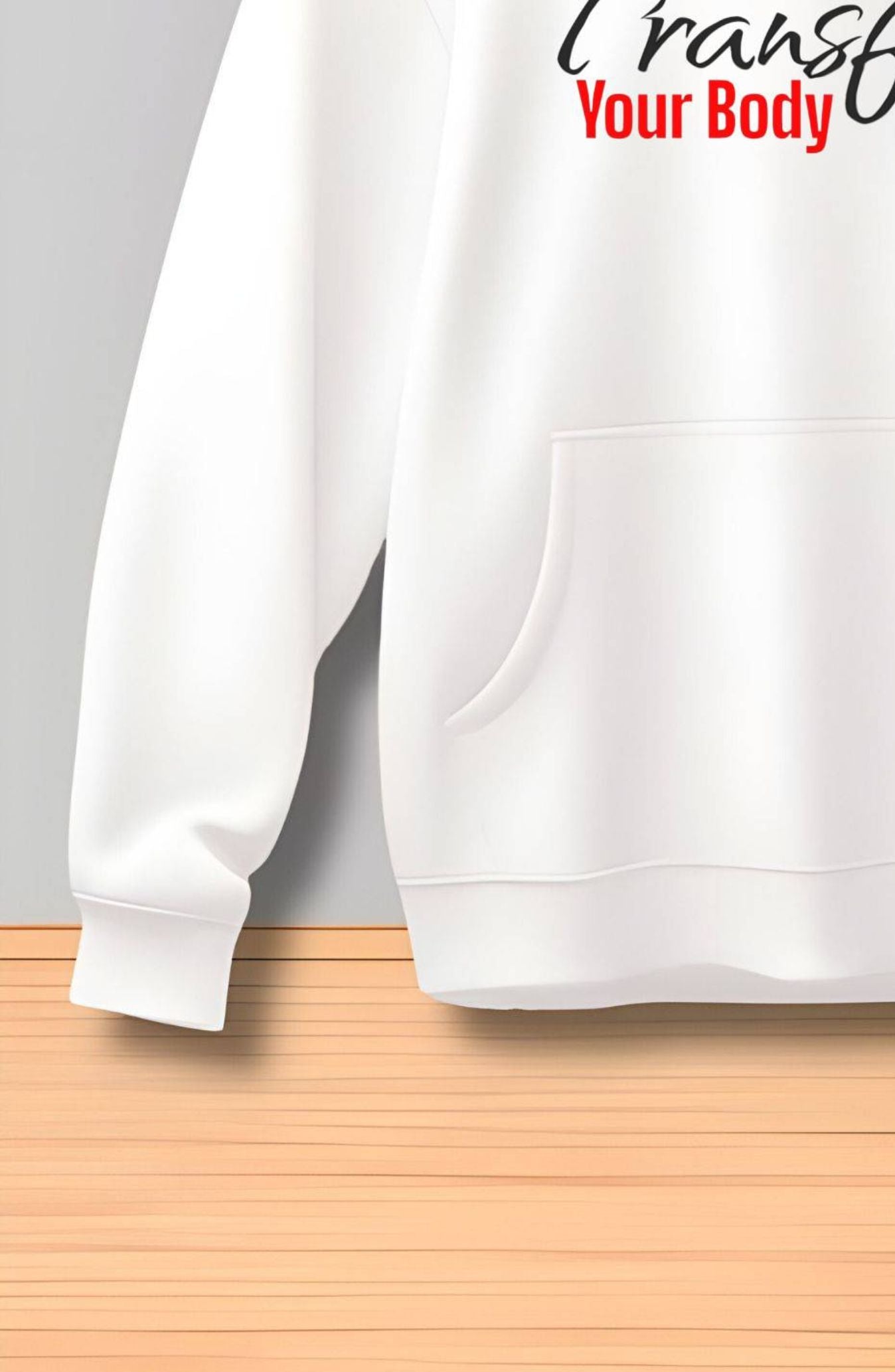 Transform Your Body White Printed Classic Hoodie