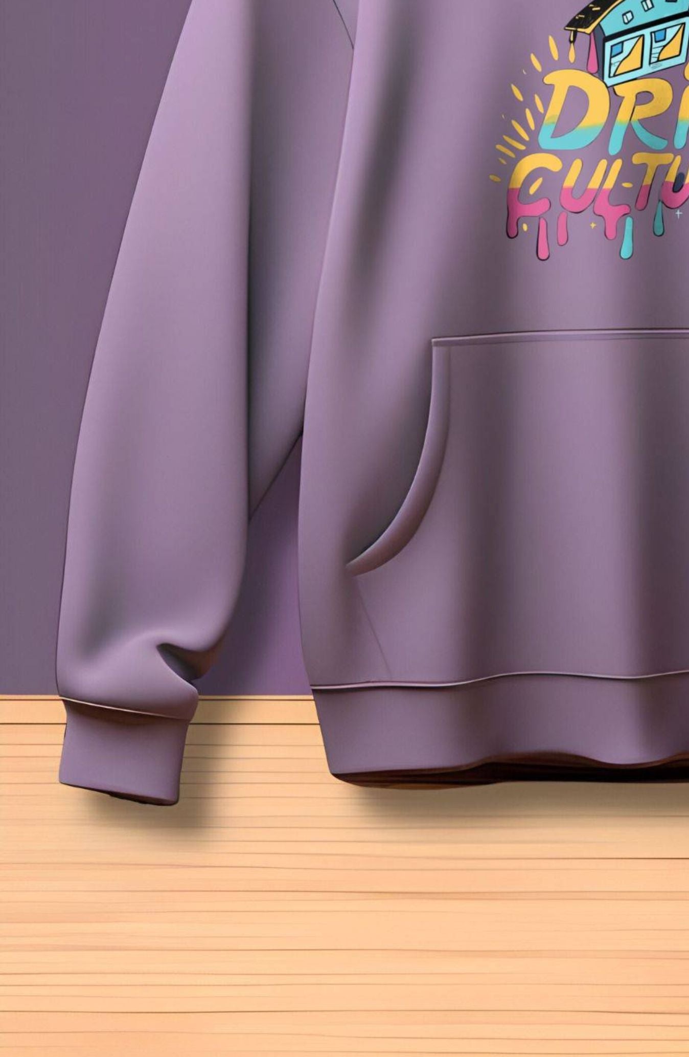 Drip Culture Lavender Printed Classic Hoodie