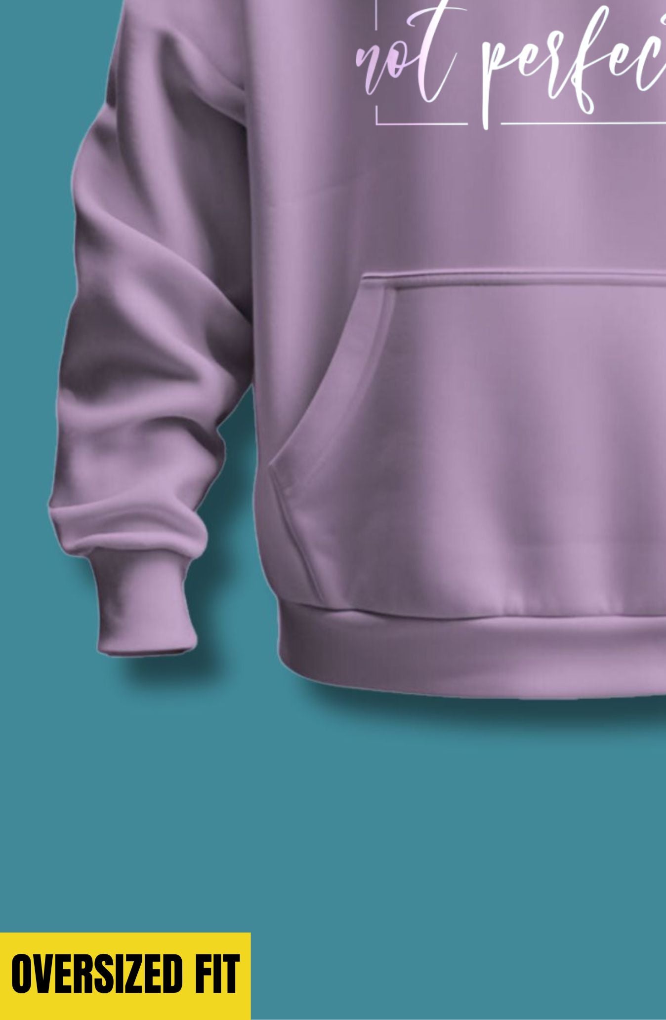 Be Real Not Perfect Oversized Hoodie