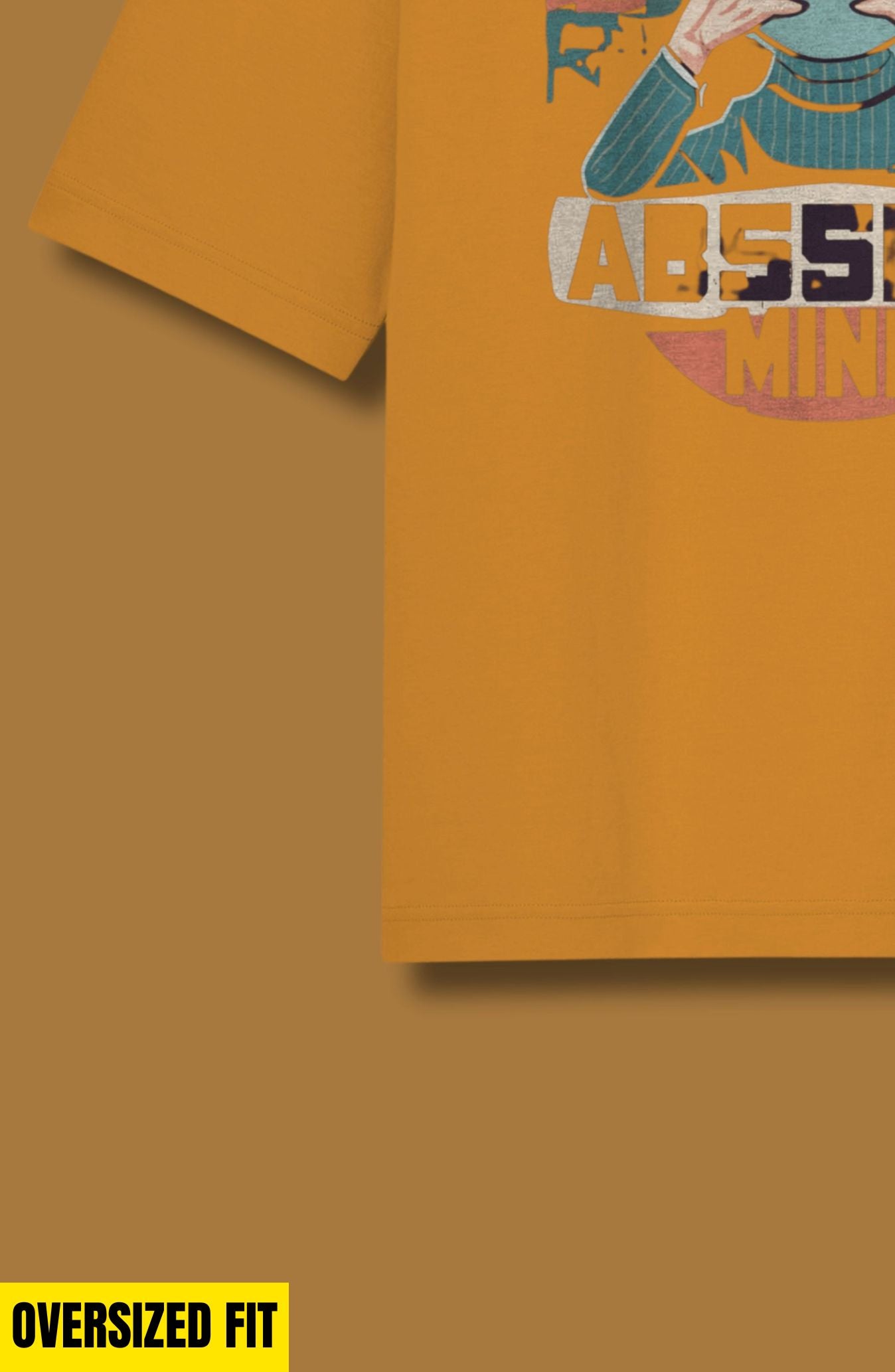 Absent Mind Printed Oversized T-Shirt