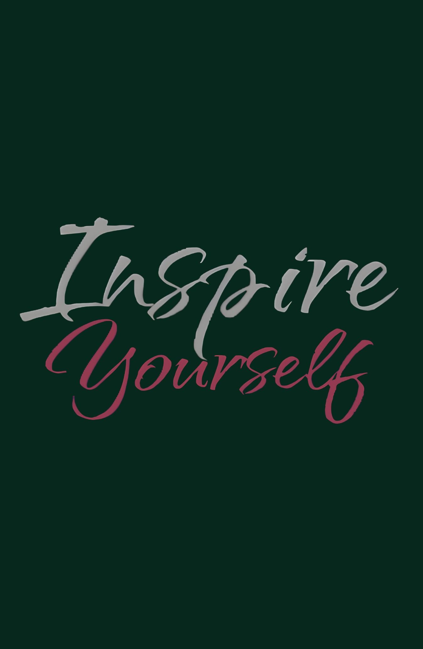 Inspire Yourself : Bottle Green Printed Classic Hoodie