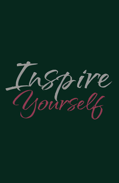 Inspire Yourself : Bottle Green Printed Classic Hoodie