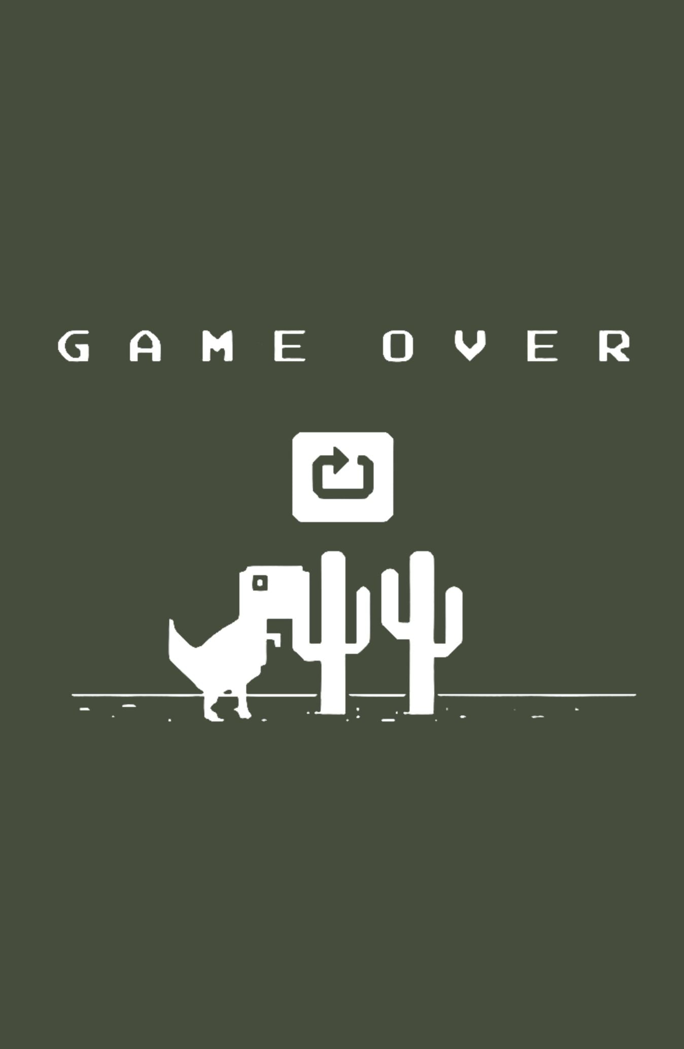 Game Over Olive Green Printed Classic Hoodie