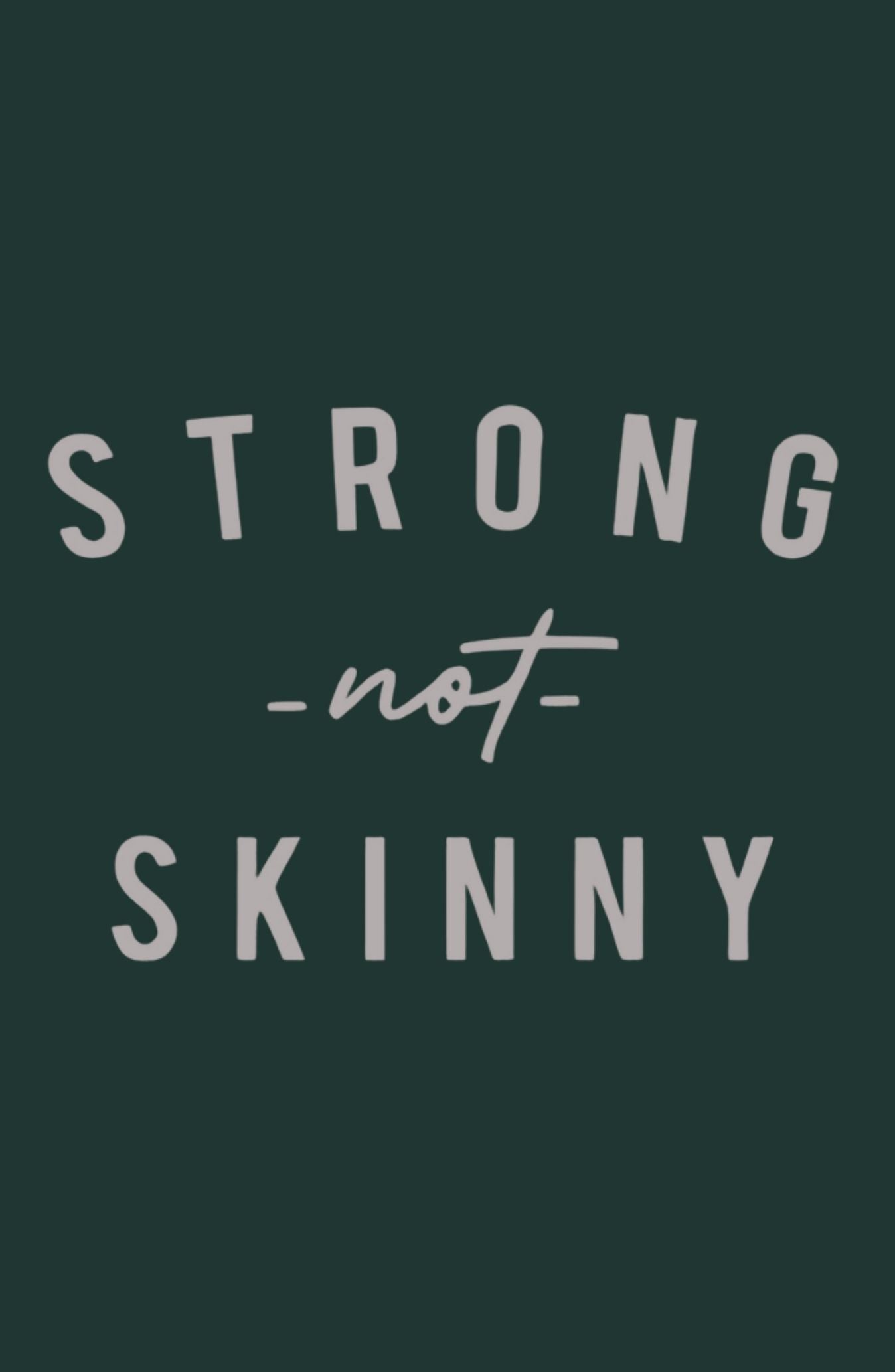 Strong Not Skinny Oversized Hoodie