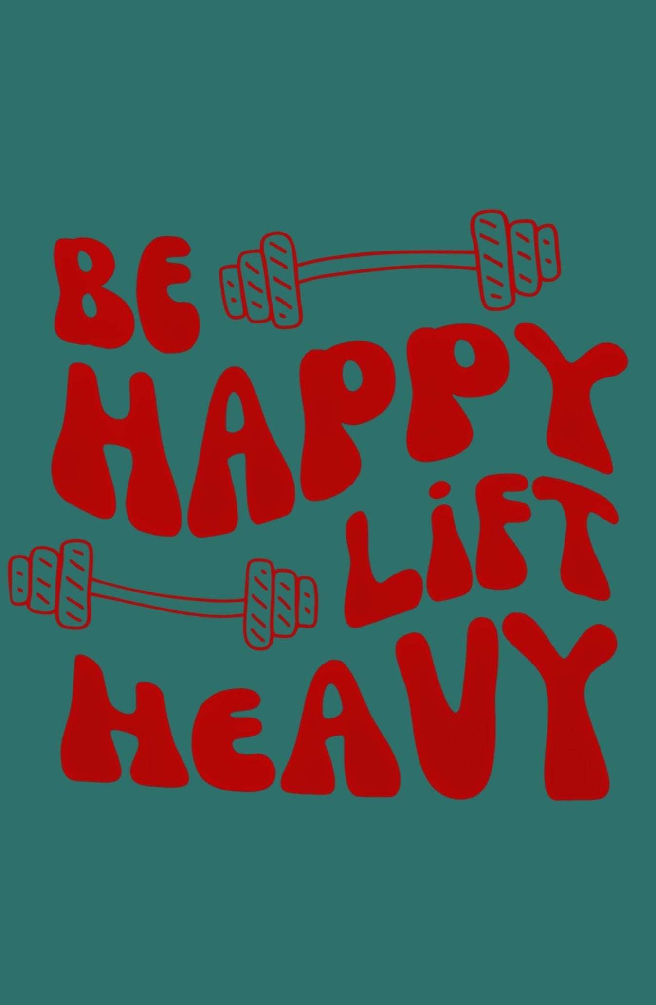 Be Happy Lift Heavy Oversized Sweatshirt