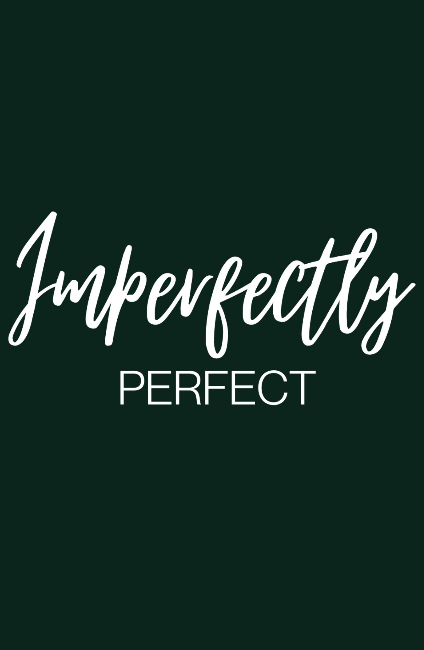 Imperfectly Perfect: Bottle Green Printed Classic Hoodie