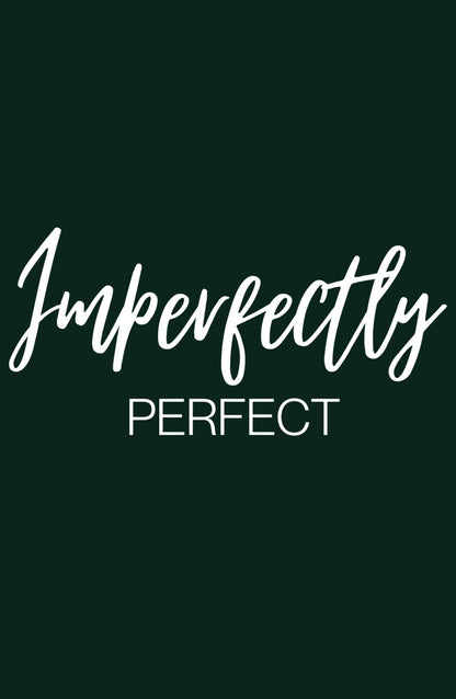Imperfectly Perfect: Bottle Green Printed Classic Hoodie