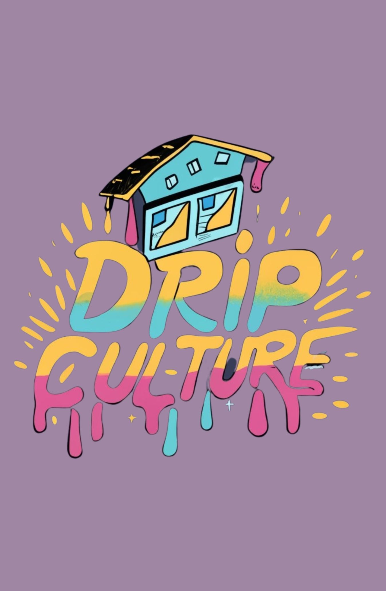Drip Culture Lavender Printed Classic Hoodie