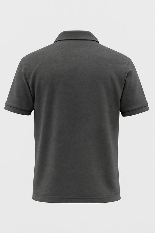 Anthra Melange Classic Polo T-Shirt