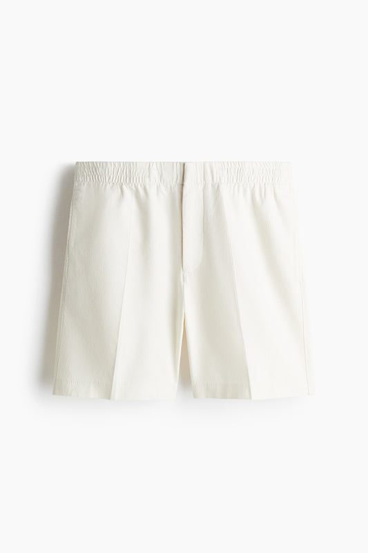 Cream Linen Short
