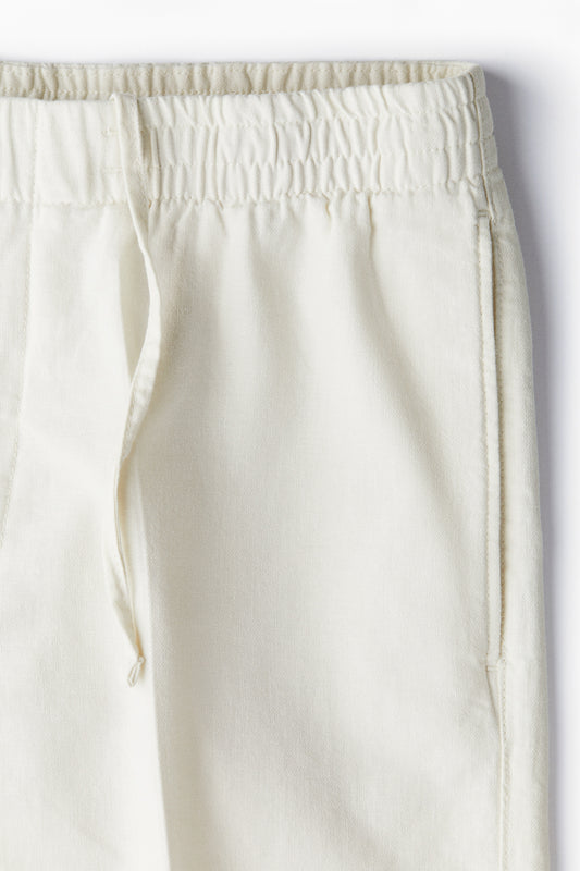 Cream Linen Short
