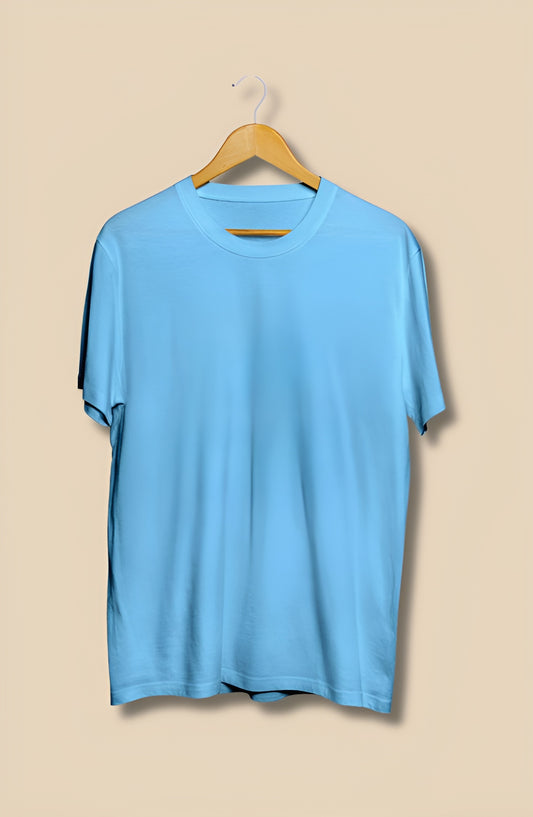 Sky Blue Half Sleeve T-Shirt