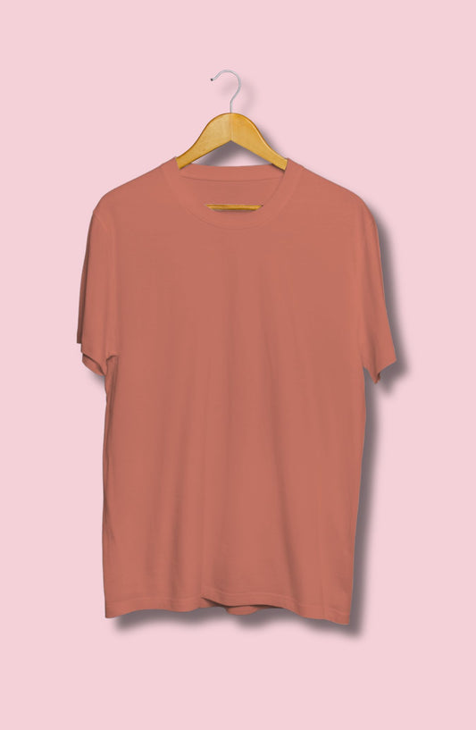 Salmon Pink Half Sleeve T-Shirt
