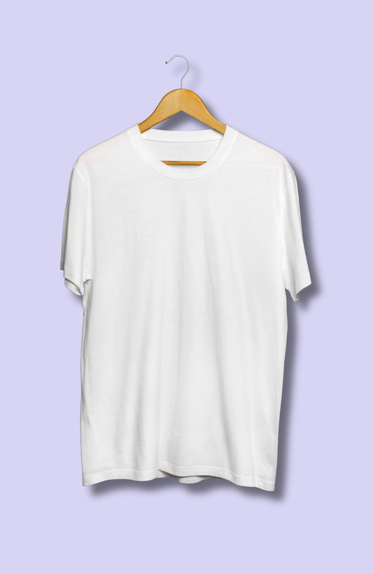 White Half Sleeve T-Shirt